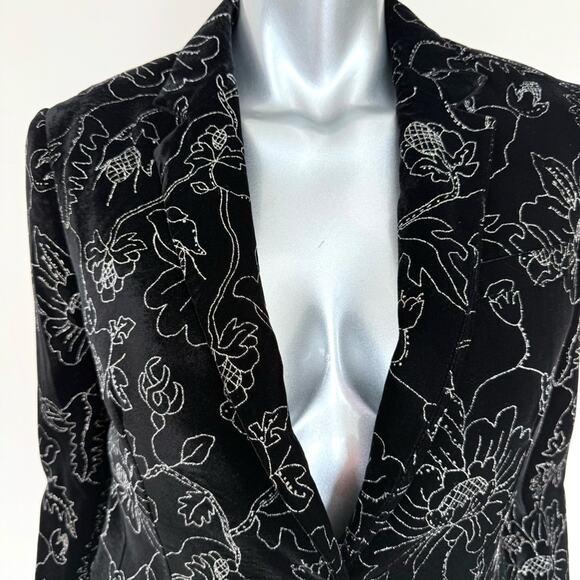 NWT!!! The  Kooples women velvet jacket size 38 FR or 8US Retail 645$ - Picture 5 of 12